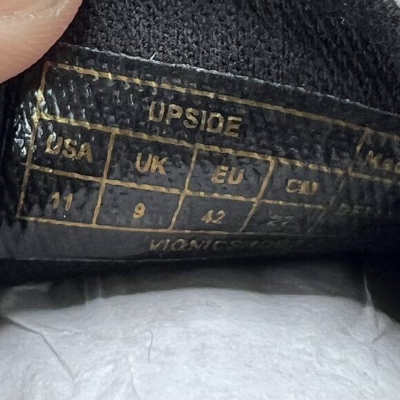 Vionic Upside Lace Up Canvas Sneaker Black/White Shoes Women's 11 Tried On - Picture 9 of 10